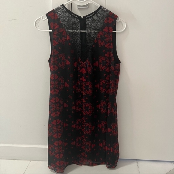 Alice + Olivia Lotus Flower Printed Sleeveless Dress- Size 0; Like New - Picture 1 of 12